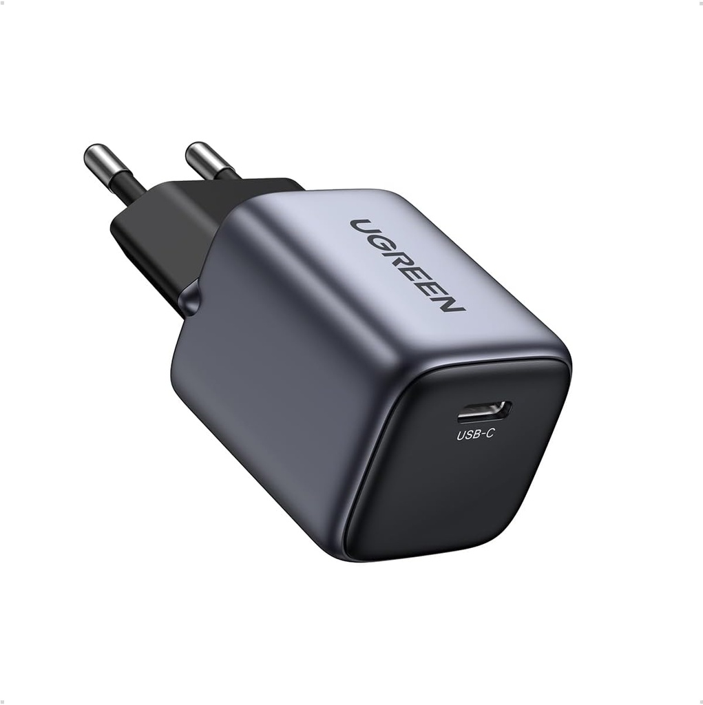 UGREEN Nexode USB C Incarcator 30W USB C Sursa de alimentare GaN II Tech Incarcator rapid compatibil cu iPhone 16 Pro Max, 16 Plus, 16, 15 Pro, 14, Galaxy S24 Ultra, S23, iPad, Tab A8, Pixel, HomePod (negru)