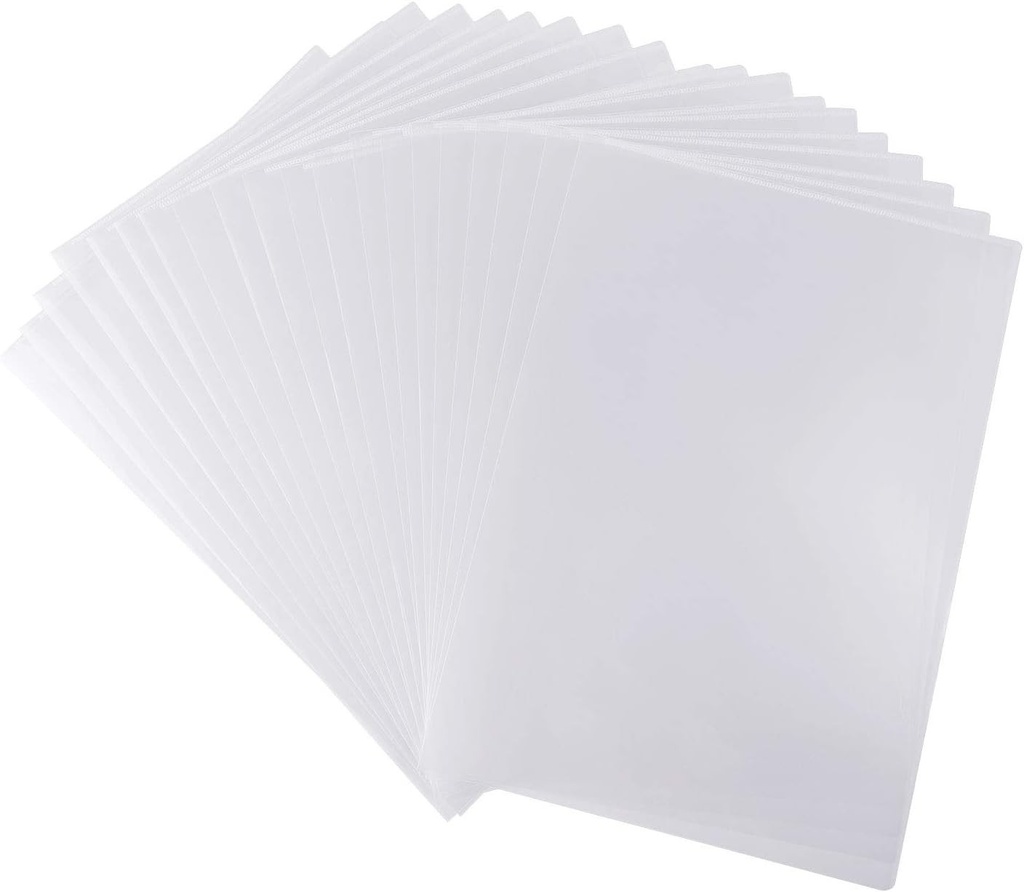 FEPITO 80 bucati A4, mape din plastic taiate, protectii pentru foi pentru dosar, portofele din plastic