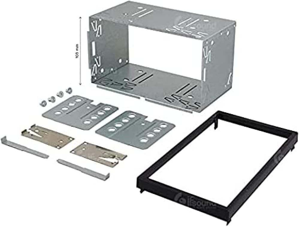 Sistem audio auto Jf Sound 2 din cusca radio auto dimensiune standard cadru metalic universal pentru radio auto cu cadru, cusca dublu din, inaltime 103 mm