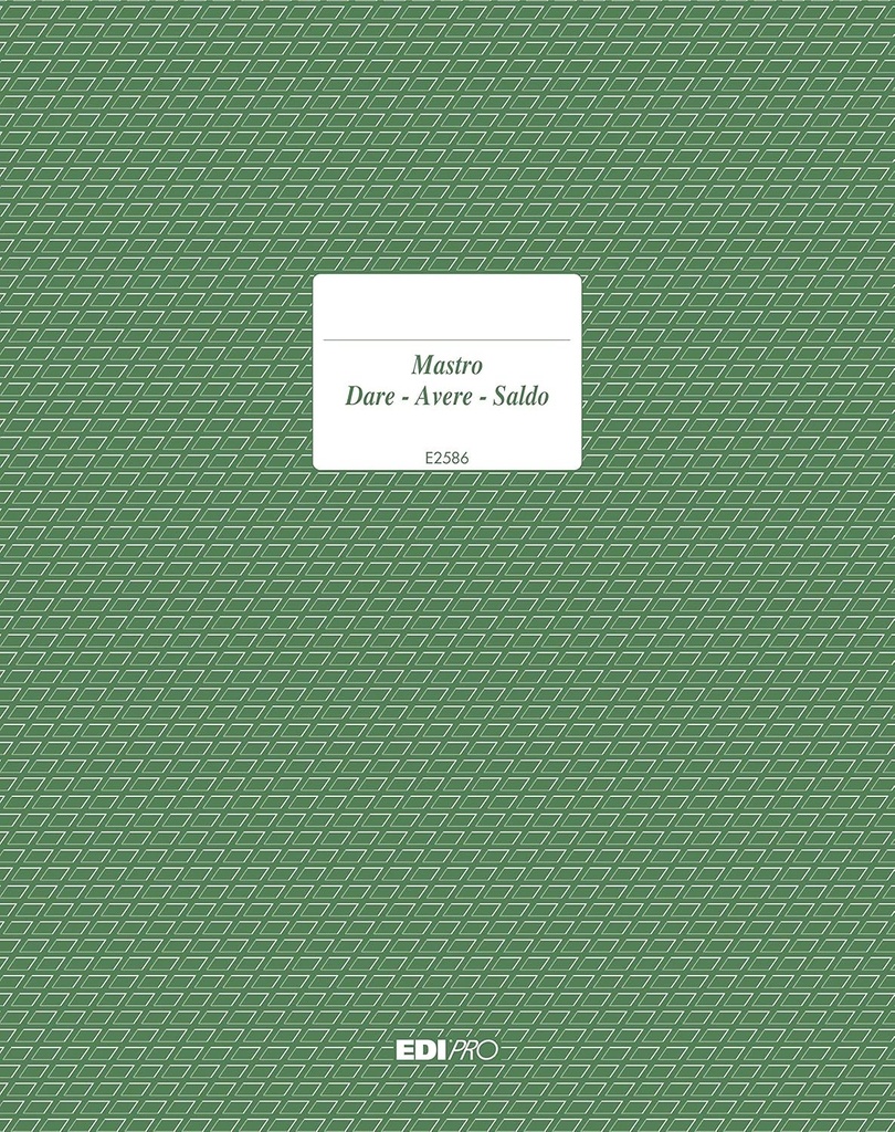 EDIPRO - E2586 - Registrul Debit/Credit/Sold 96 pagini 31x24,5