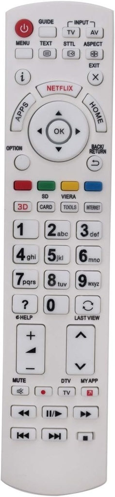 Vinabty N2QAYB000842 N2QAYB001009 - Telecomando di ricambio pentru Panasonic TX-55AS802B TX-60AS802B TX-L32E6B TX-L32EW6B TXL42DT60E TX-L42DT60E TXL42DT60E