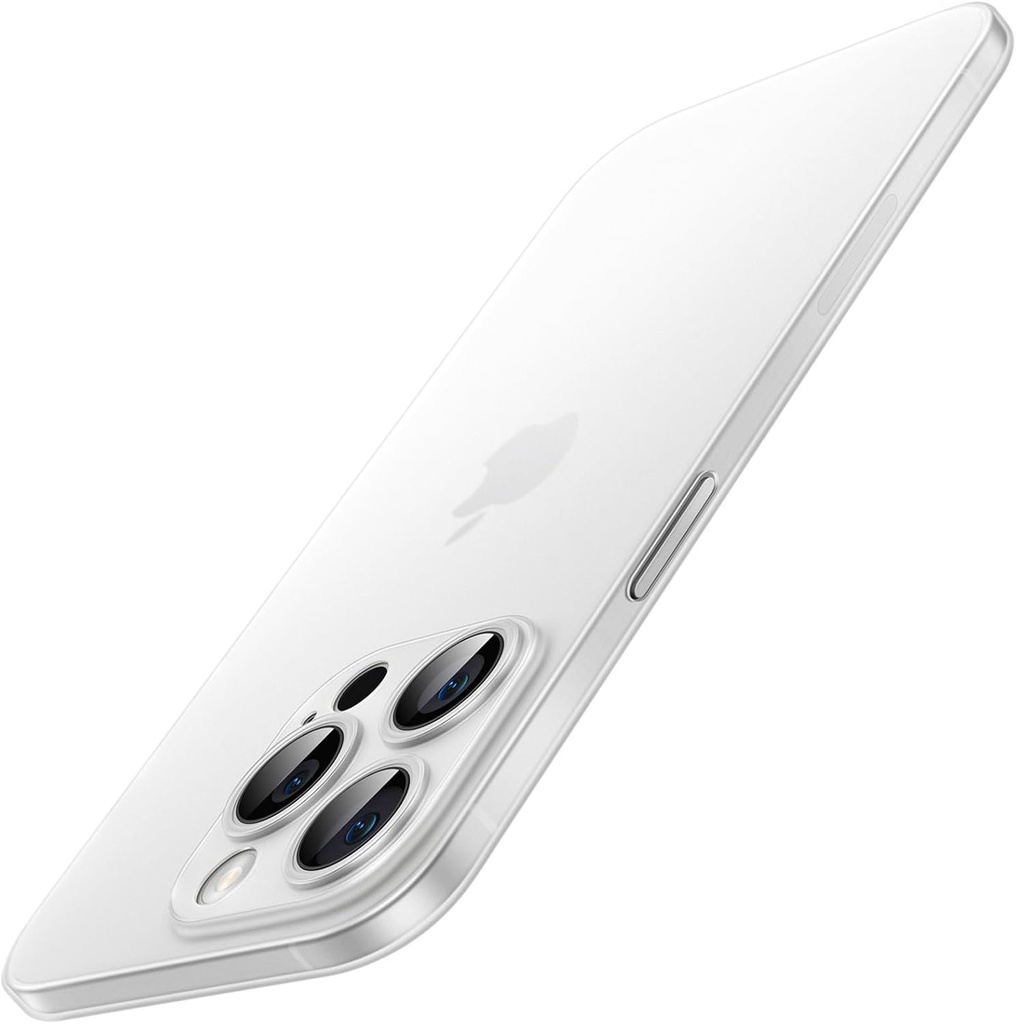 Husa JETech ultra subtire pentru iPhone 14 Pro Max 6,7 inchi, protectie incorporata pentru camera, usoara, finisaj mat, husa dura pentru telefon minimalista din PP (translucida)
