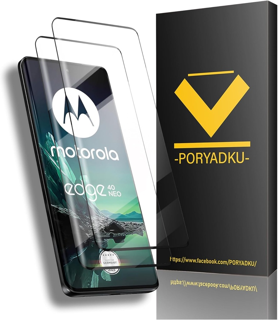 1 sticla temperata pentru Motorola Edge 40 Neo/Edge 40 5G, fara bule, anti zgarieturi, duritate 9H 3D de protectie completa pentru ecran pentru Motorola Edge 40 Neo/Edge 40-2