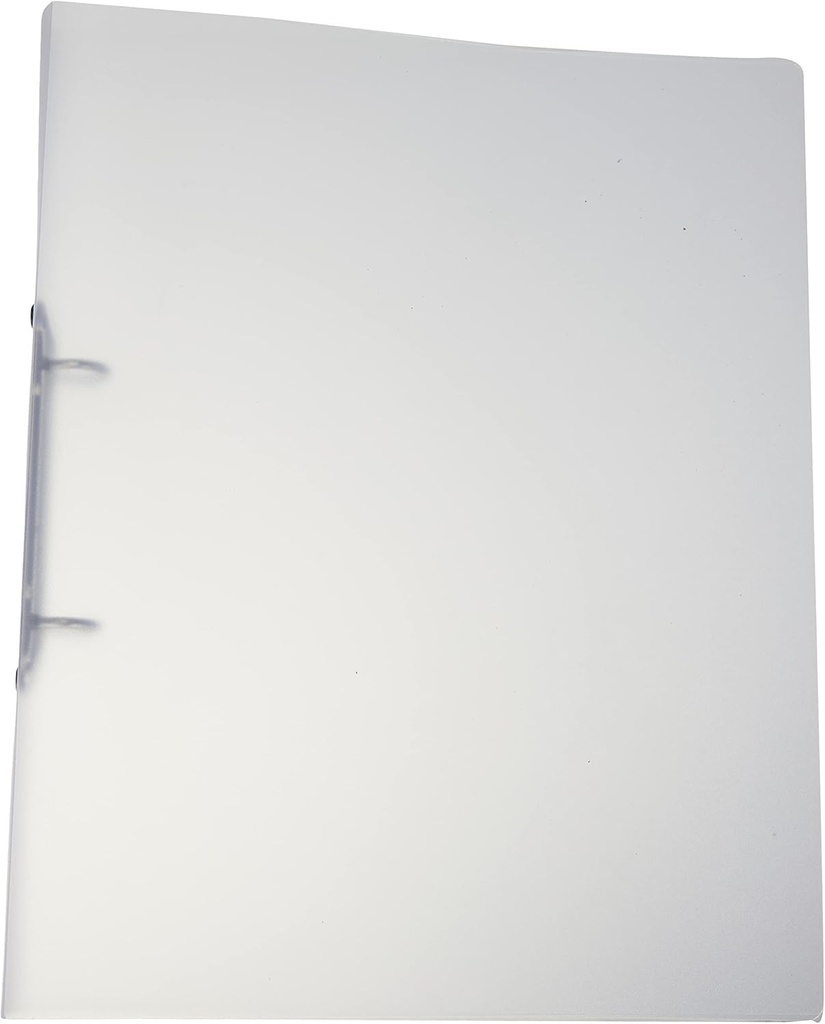 Carnet de inele Kangaro, dimensiune A4, 2 inele O-Mechanik, capacitate 25 mm, material PP, culoare transparenta