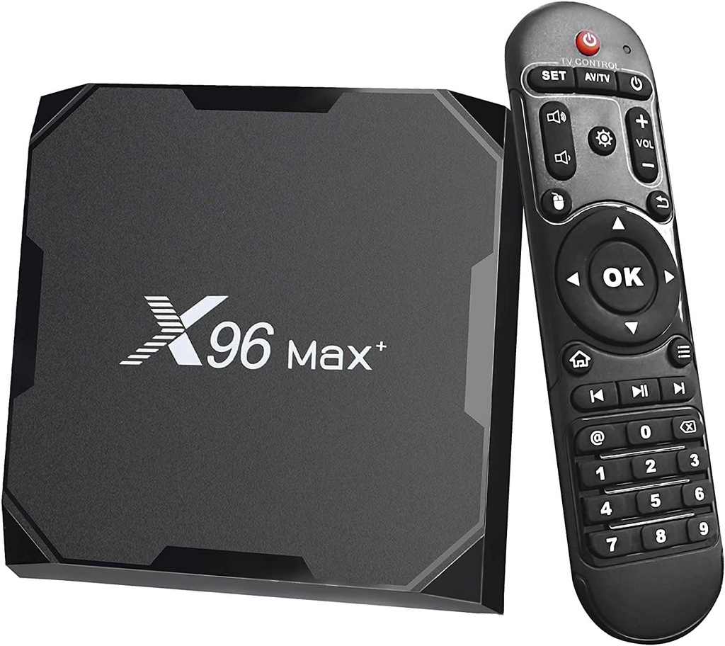 X96 Max Plus Smart TV Box 4GB 32GB Android TV Box 9.0 Amlogic S905X3 Quad Core Media Box, accepta 4K/3D/2.4 & 5G WiFi/BT 4.0/HDMI 3.0 Lan Smart Media Player cu telecomanda