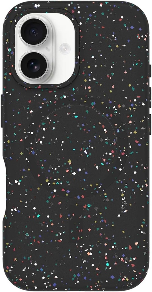 OtterBox Symmetry Series Core pentru husa MagSafe pentru iPhone 16, rezistenta la socuri, la cadere, ultra-subtire, husa de protectie subtire, testata 3X conform standardelor militare, negru