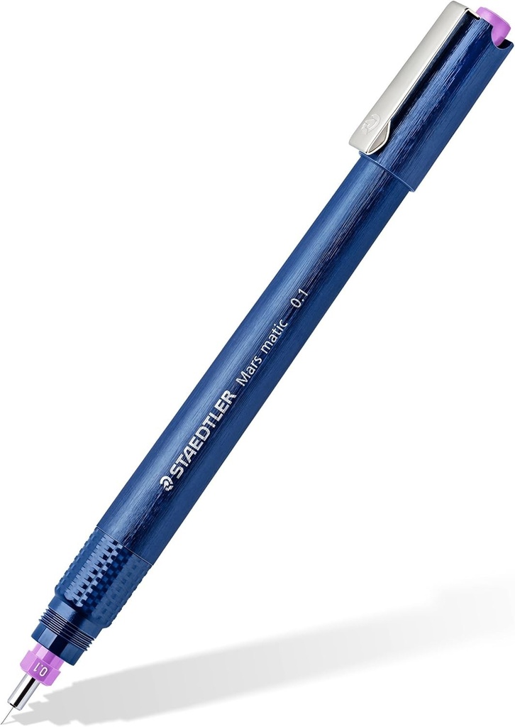 Staedtler Mars Matic, Pix tubular profesional pentru desen pe hartie, varf de 0,1 mm, furnizat intr-o cutie de carton, 700 01