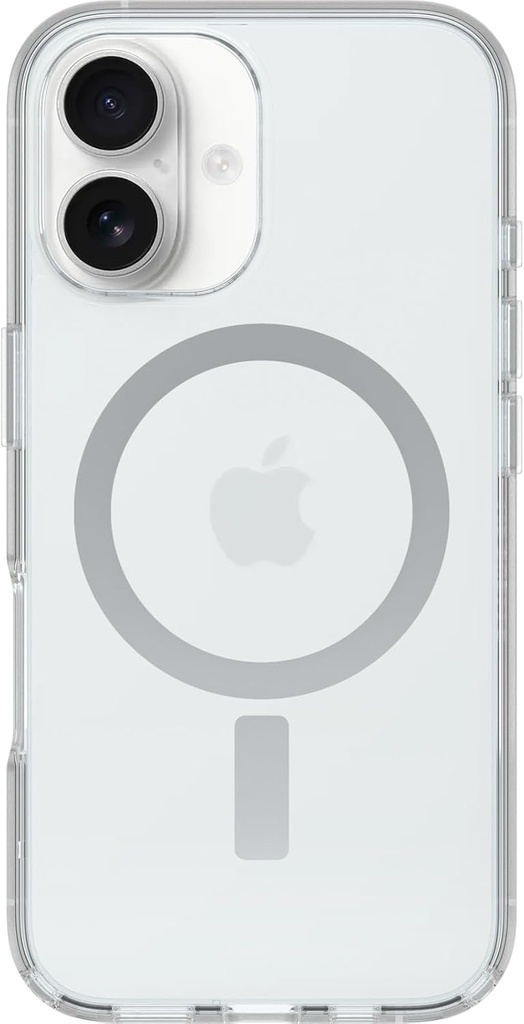 Husă Otterbox Symmetry Series Clear MagSafe pentru iPhone 16, rezistentă la șocuri, rezistentă la cădere, subțire, rezistă de 3 ori mai multe căderi decât standardul militar, transparentă, fără cutie