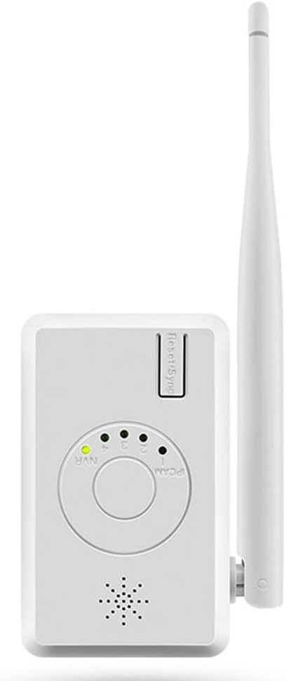 HUTSRAI IPC Repeater Router WiFi Range Extender pentru kit de sistem de securitate fără transmisie îmbunătățită NVR, mufă UE