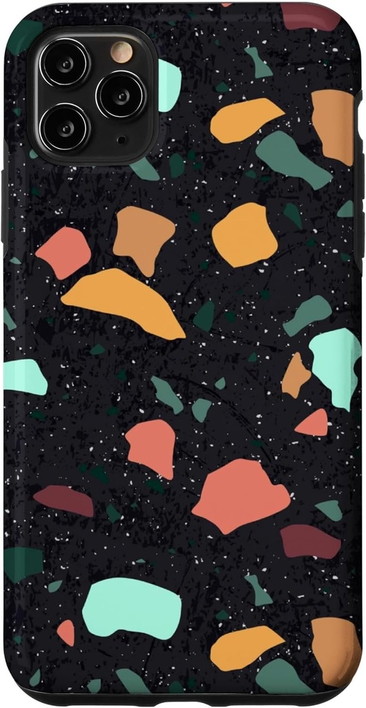 Husa iPhone 11 Pro Max Colorat Terrazzo Model Abstract Tile Model Dragut anii 60