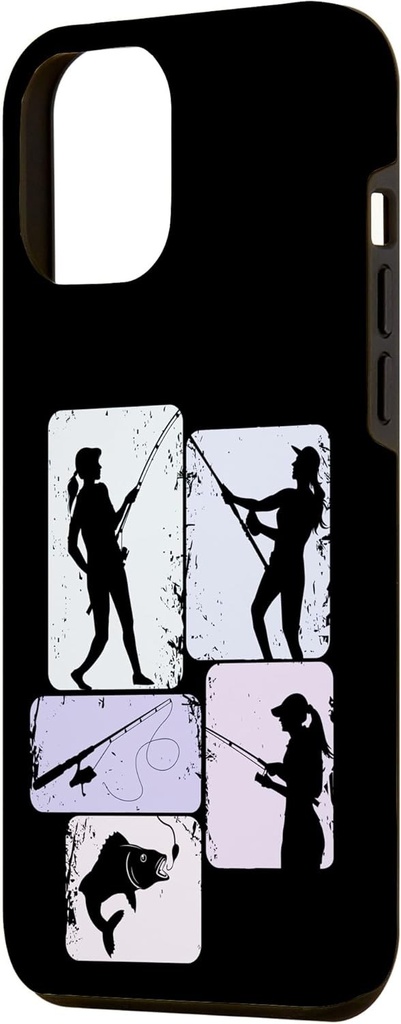 Husa pentru iPhone 12 Pro Max Fishing Fisherman Woman Girl