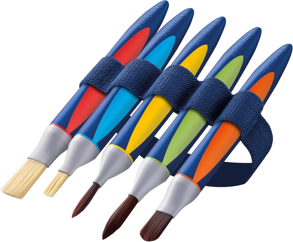 Pelikan 700733 Set de perii, Griffix cu bandă, 5 bucăți