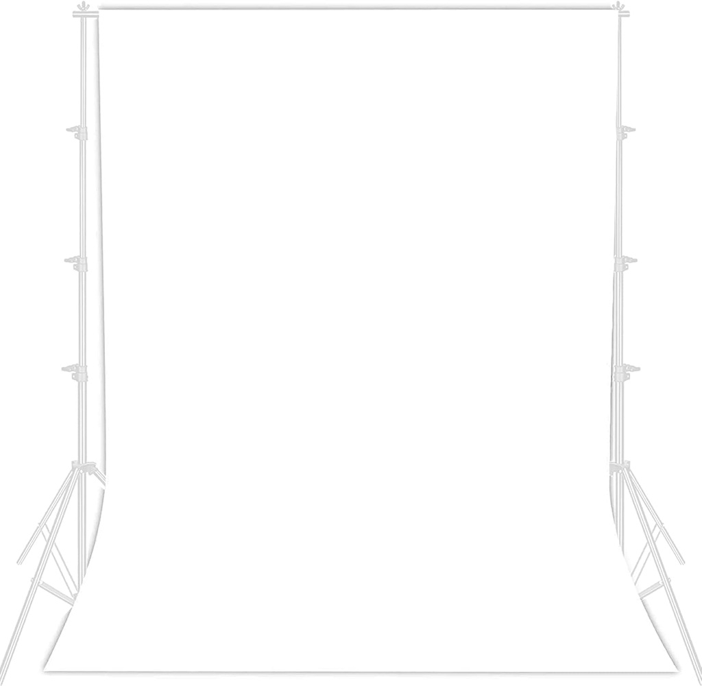 Fundal foto - 2 x 3 m - alb - mic - fundal alb - pentru fotografie - pânză albă - absorbant de lumină