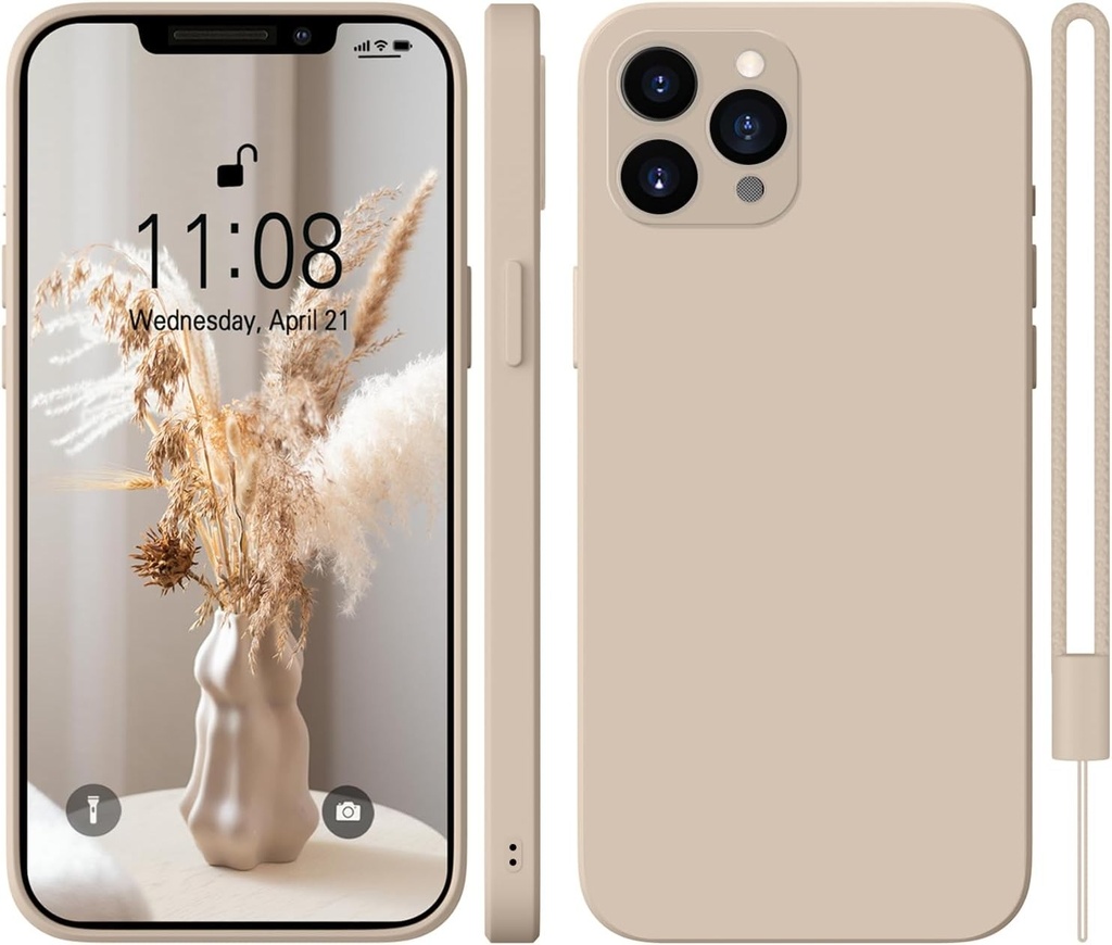 HGH pentru iPhone 11 Pro Husa din silicon, husa rigida pentru iPhone 11 Pro, ultra subtire, subtire cu microfibra, husa de protectie universala, rezistenta la zgarieturi, pentru iPhone 11 Pro 5,8 inchi, kaki