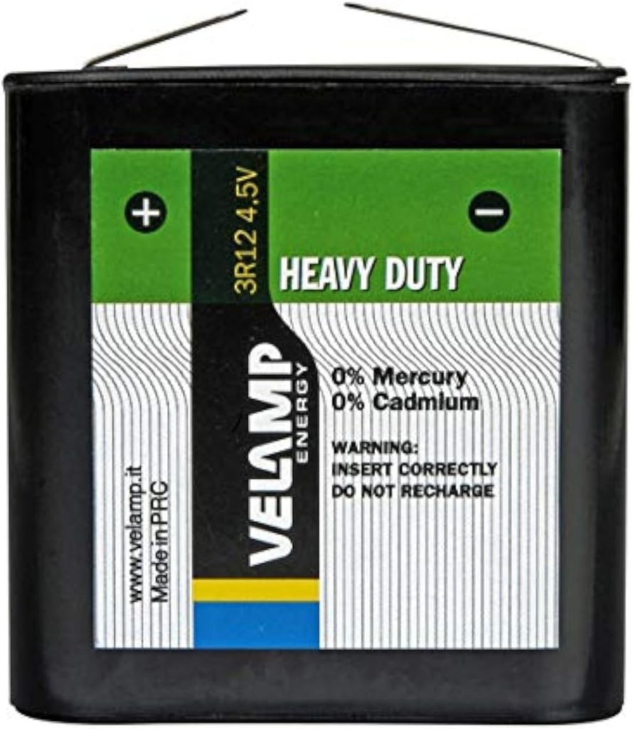 Tabla Velamp 3R12/1BP Pila 3R12 4.5V, verde