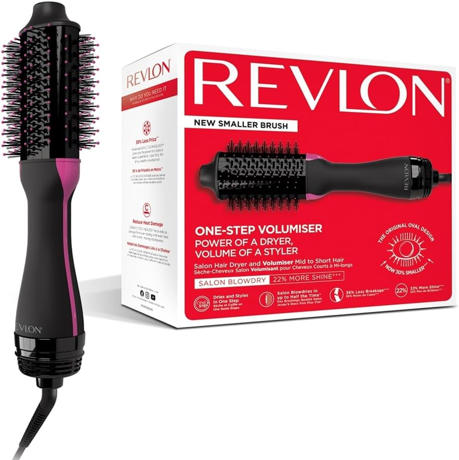 Uscător de păr într-un singur pas REVLON Salon și volumizator pentru păr mediu până la scurt, RVDR5282UKE