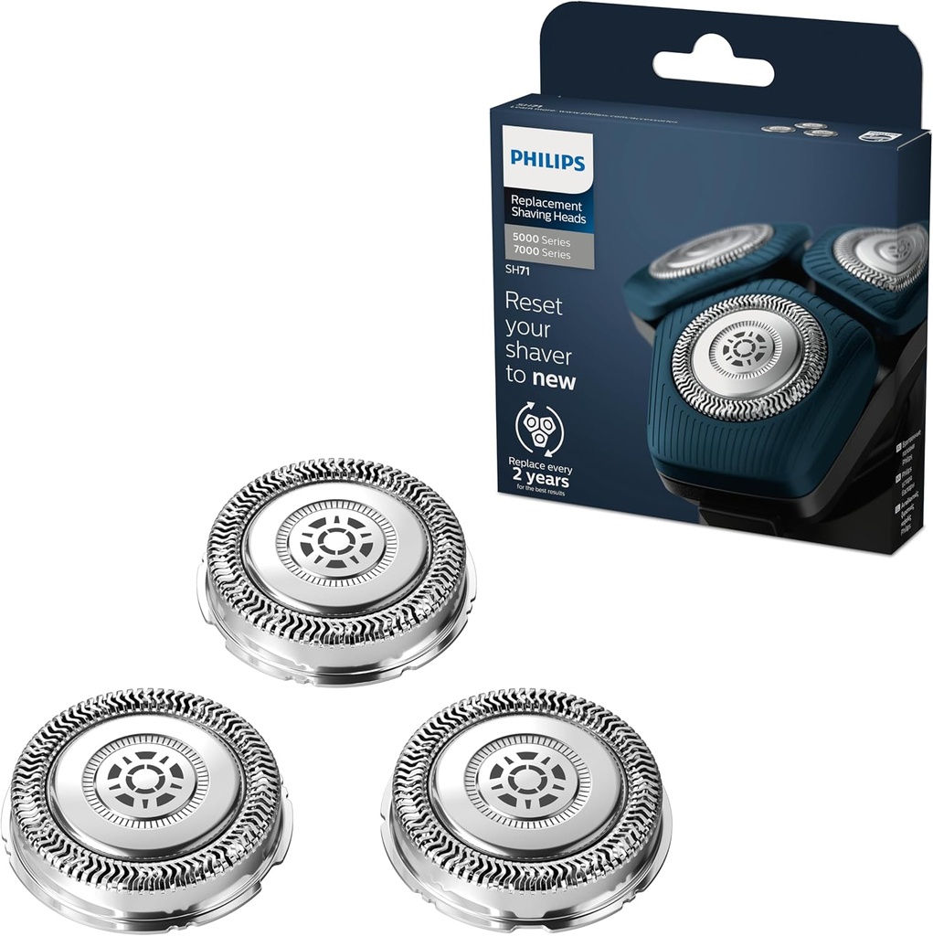 Cap de bărbierit de schimb Philips pentru aparatele de ras electric Seria 7000 și 5000 (modelul SH71/50), oțel inoxidabil