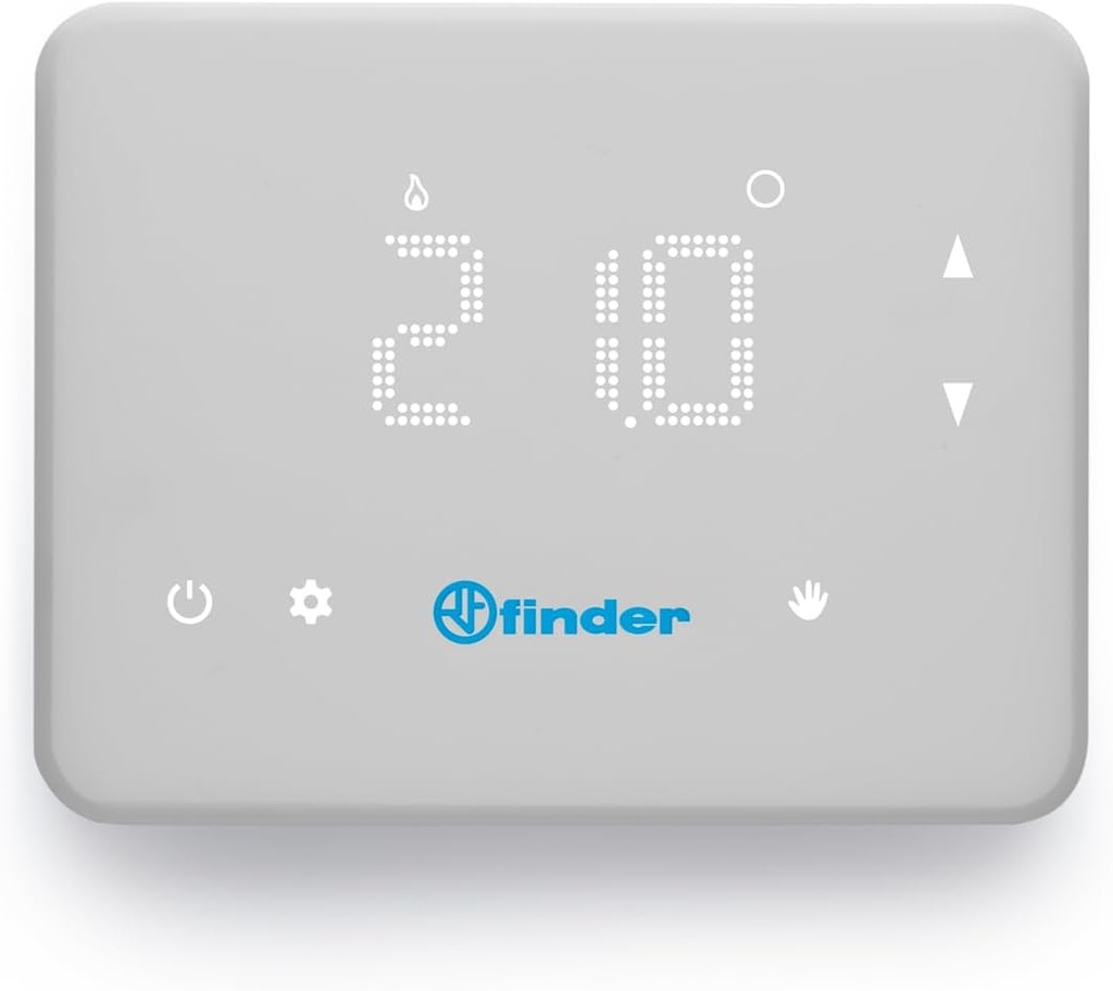 Finder BLISS - Cronotermostat digital Wi-Fi tip 1C.91, functie vara/iarna, alb