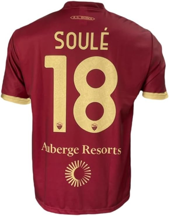 Tricou Replica Oficial AS Roma, Soule, Rosu Home, 8 Ani