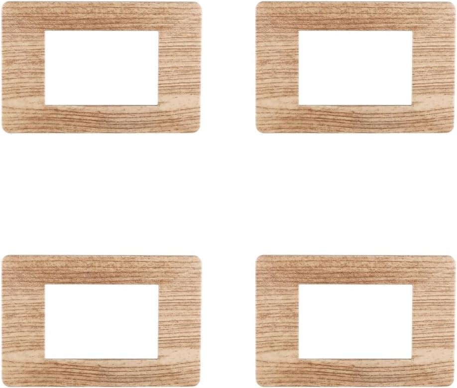 Placa plana ViMAR compatibila, Placi din plastic set 4 bucati, 3 locuri pentru inlocuirea placilor existente - se potrivesc perfect suportului original