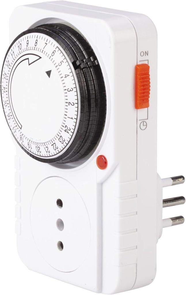 POLY POOL - PP1407XAM Cronometru de zi 250V, cronometru programabil pentru prize electrice controlate in timp, cronometru pentru priza cu ciclu zilnic, culoare alb