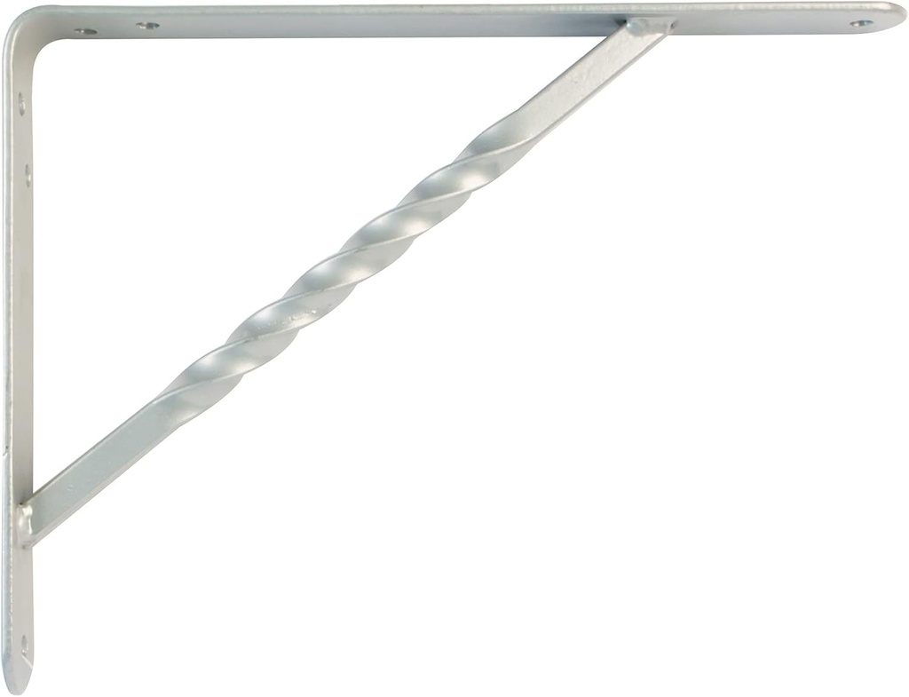 Amig - Suport raft de perete | Suporturi robuste din otel | Instalare usoara | Ideal pentru casa si birou | Max. Greutate 225 kg, gri metalic, 250 x 200 mm, aliaj de otel