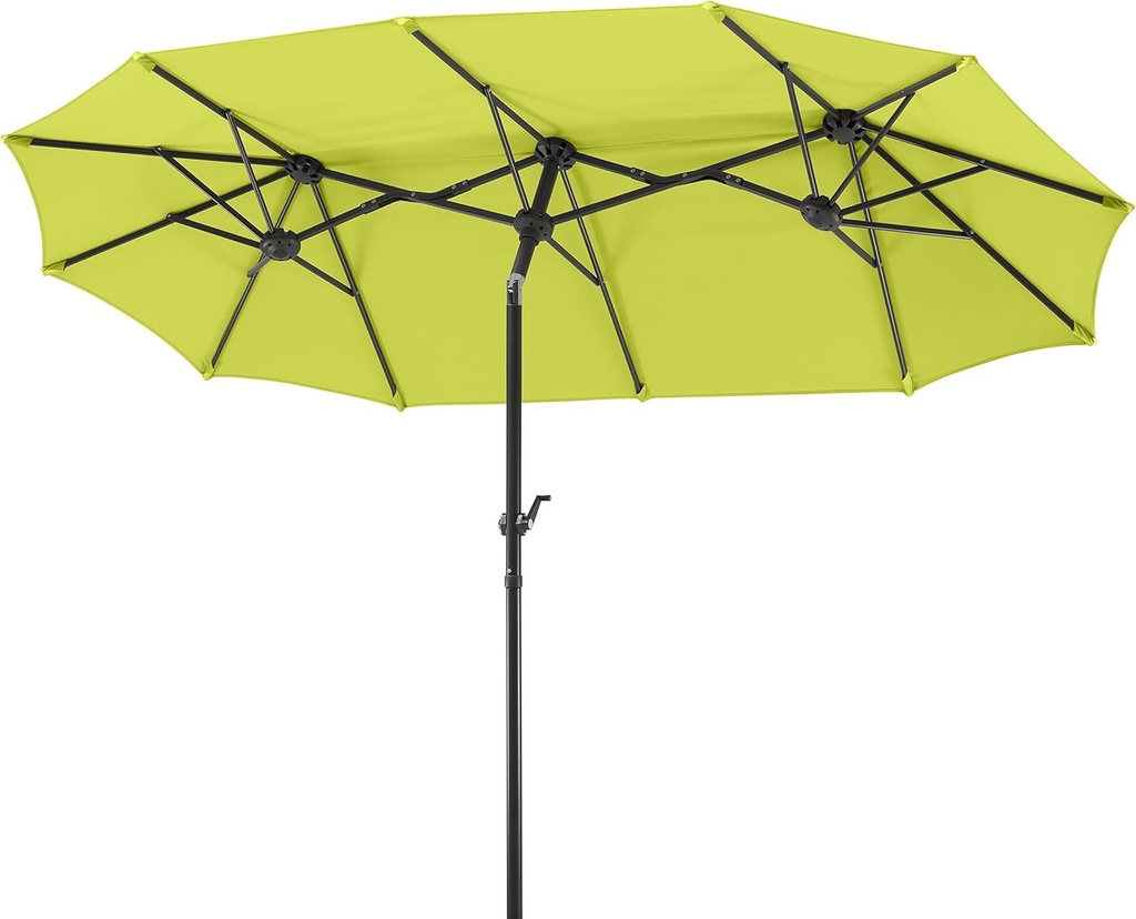 Umbrela de soare Schneider Salerno, verde mar, 320 x 150 cm, dreptunghiulara, 746-78, cadru din otel, copertina din poliester, 8,2 kg