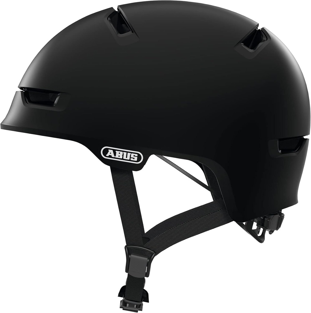 Casca ABUS Scraper 3.0 ACE City - Casca de bicicleta robusta pentru traficul urban - pentru barbati si femei - Negru mat, marimea M