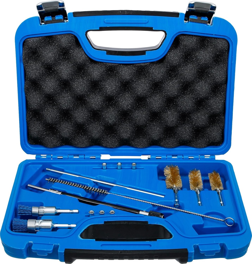 BGS 9324 | Set de curățare scaun și arbore injector | Perii din sârmă de oțel injectoare / perii din nailon