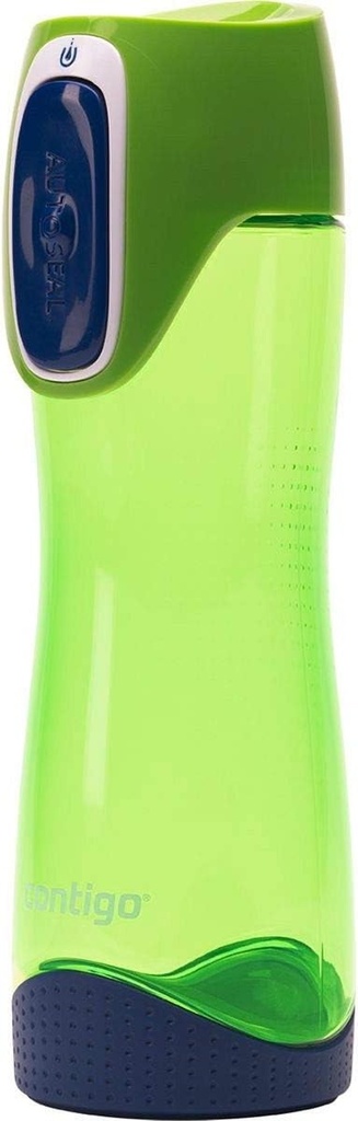 Sticla de baut Contigo Swish Autoseal, sticla mare de apa din plastic fara BPA pentru copii, 100% etansa cu blocare automata, pentru sport, gradinita, gradinita, scoala, 500 ml
