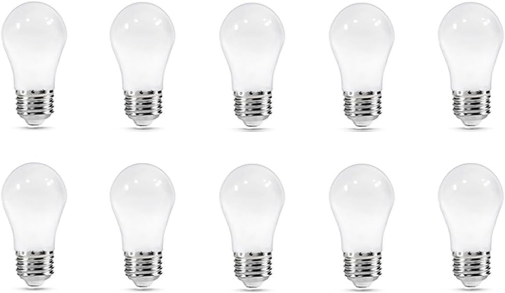 ZFQ 10 pachete de becuri LED 3W E27, bec E27 alb cald, bec cu capac cu surub E27 A50, 2700 Kelvin, rezistent la apa pentru decorarea petrecerilor de vacanta in interior si exterior, AC 220-240V