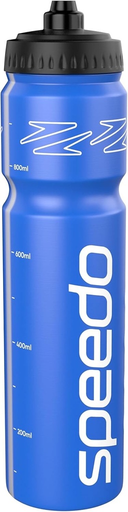 Sticla de apa Speedo de 1 litru, sticla de apa cu design ergonomic pentru adulti unisex, albastru, marime unica