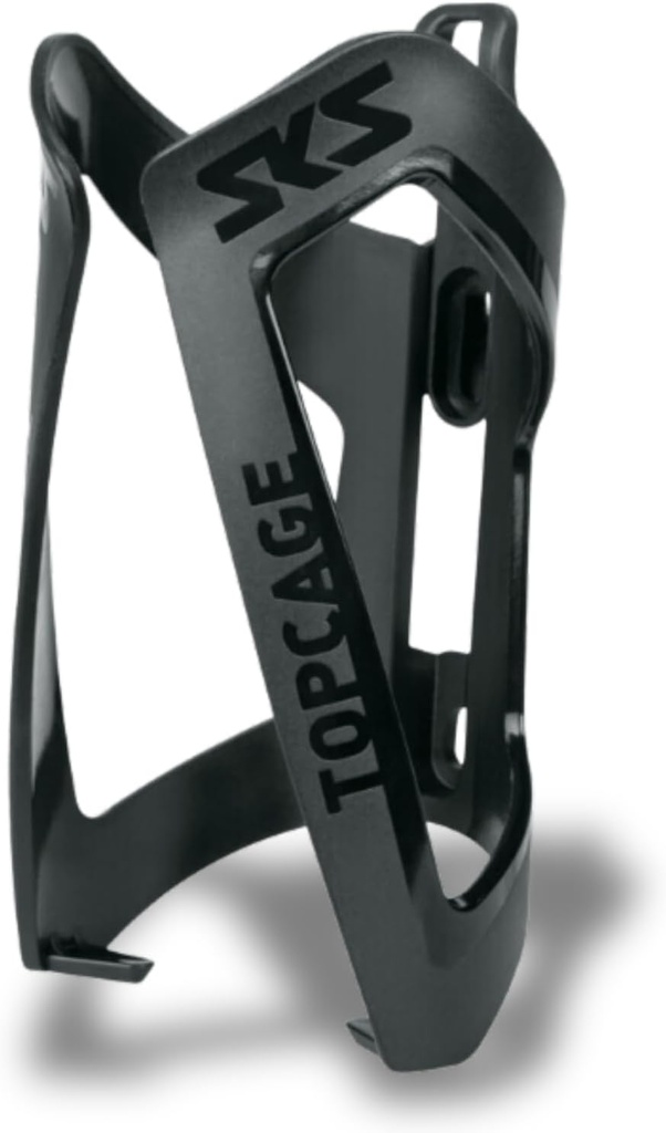 SKS GERMANY TOPCAGE BLACK cutie de biciclete pentru biciclete (cusca de biciclete din plastic de inalta rezistenta, usor, opritor reglabil, carlige variabile pentru blocare sigura, fara suruburi)
