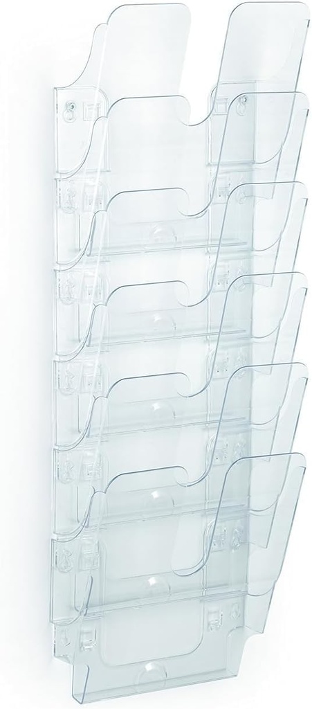 DURABILA - Flexiplus 6 A4, afisaj de perete, format vertical A4, 6 compartimente, transparent (cod #1700008401)