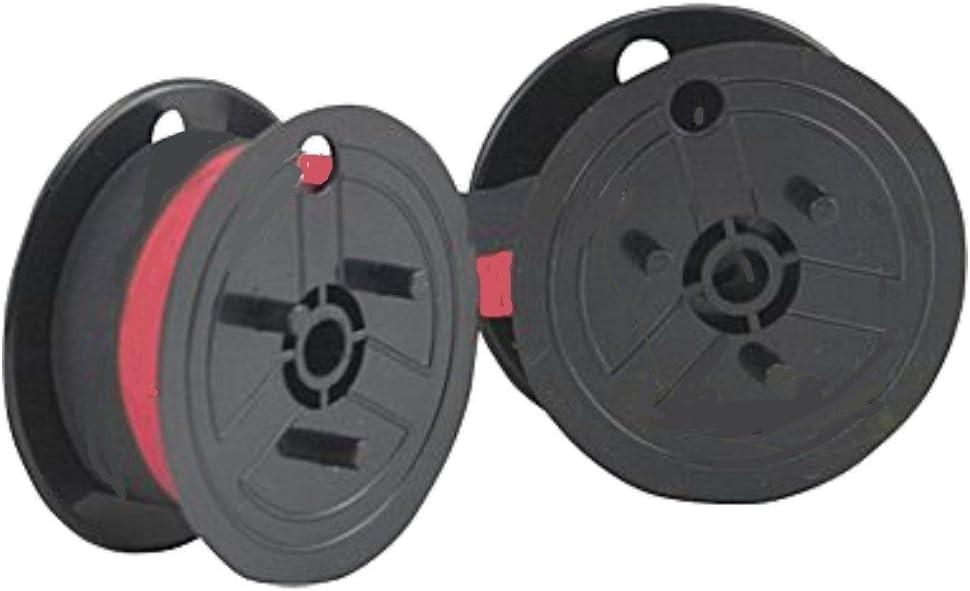 Panglica de cerneala Farbbandfabrik negru/rosu pentru casio fR 620 ca marca tEC doppelspule: farbbandfabrik.