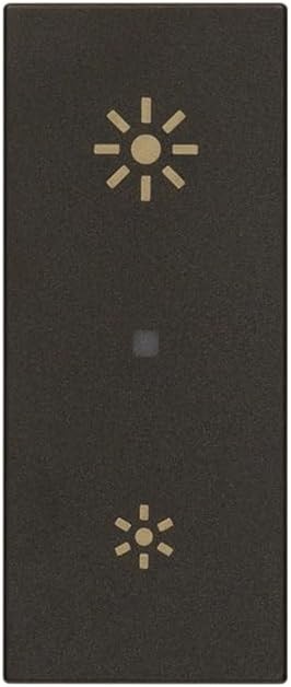 Vimar 30135.G Dimmer universal Linie de taiere in faza, cu control ON/OFF si reglare cu butoane incorporate sau din mai multe puncte cu NU butoane