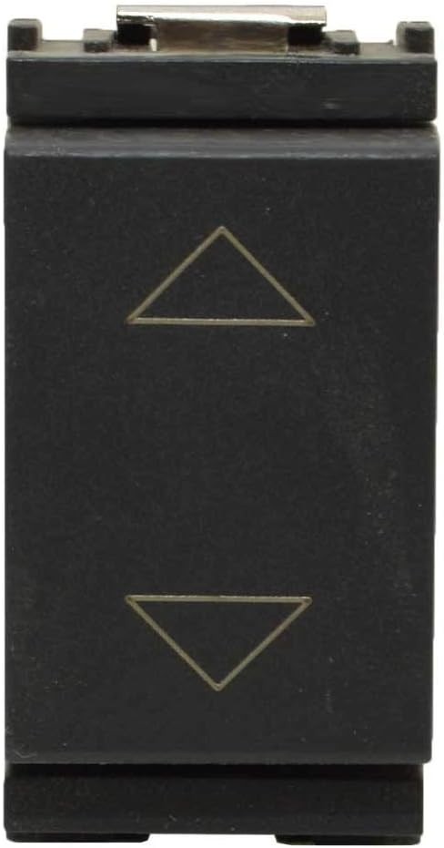 Buton comutator Vimar 16155 Idea 2P 10 A 250 V~ (6 borne), sageti directionale si pozitie centrala OPRIT, gri