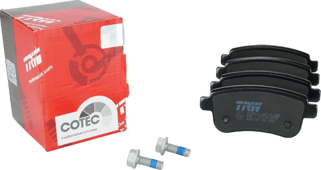 Set de 4 placute de frana TRW GDB1791 pentru Renault Megane III Hatchback (BZ0/1_, B3_) 2008 - puntea spate si alte vehicule