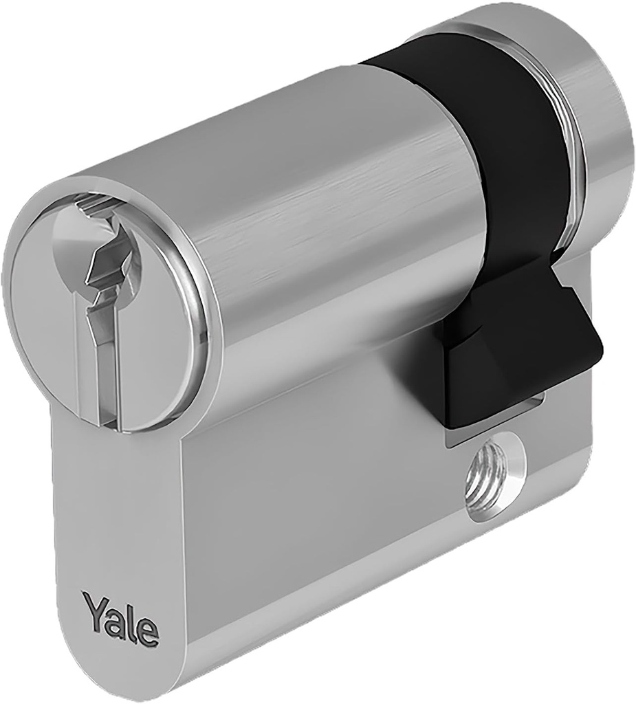 Semi-cilindru standard de securitate Yale pentru incuietoare YC052KD351003N1 placat cu nichel, 35/10 mm, 3 chei