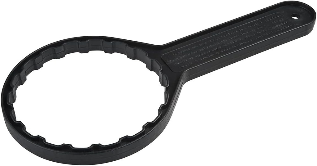 Cheie pentru filtru de apa de 10". Cheie pentru slabirea sau strangerea cupelor cu filtru de apa cu usurinta si precizie. Fabricata din materiale rezistente si durabile. Bbagua.