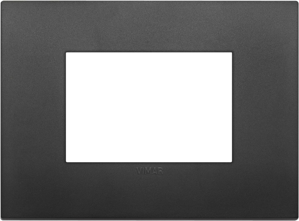 Vimar 19653.71 Placa de acoperire Arke Classic 3 module, tehnopolimer, negru