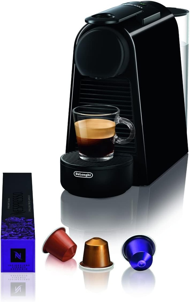 Nespresso Essenza Mini EN85.B, aparat de cafea de la De'Longhi, sistem de capsule Nespresso, rezervor de apă 0,6 l, negru