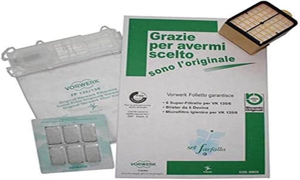 Set Fluture Vorwerk original pentru Folletto VK 135/136