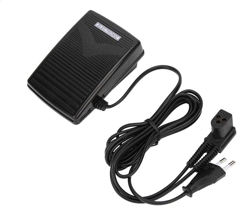 Pedală pentru mașină de cusut Dekaim pentru Singer 974 (220V), pedală, cu viteză variabilă și cablu de alimentare, pentru mașini de cusut Singer 974 (priză UE)