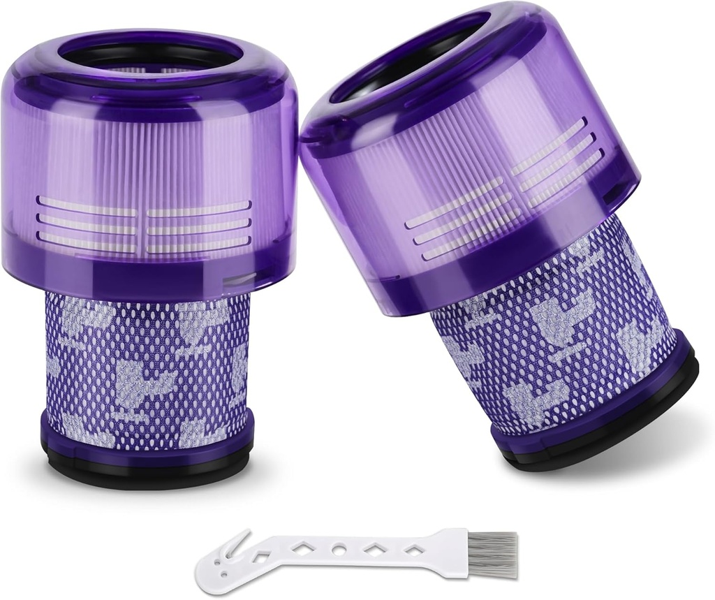 Pachet de 2 filtru Dyson V11, filtru de cuplu pentru Dyson V11, set de înlocuire a filtrului Dyson V15, filtru pentru aspirator Dyson V11, filtru compatibil cu Dyson V11 V15 SV14 SV17 SV22, violet