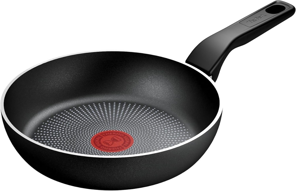 Tigaie Tefal reciclata pe 24 cm, 100% aluminiu reciclat, acoperire antiaderenta, inductie, se poate spala in masina de spalat vase, negru, C2970432