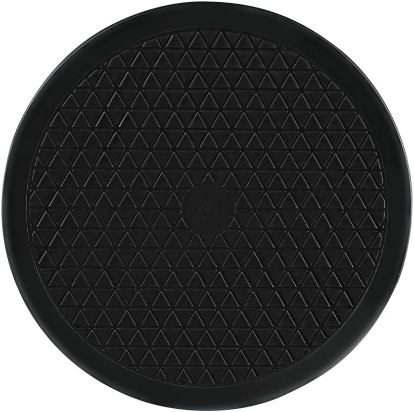Placa turnanta universala, L, 32 cm diametru, neagra