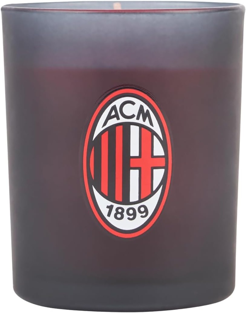 Lumanare parfumata AC Milan, neagra, 7 x 8,3 cm
