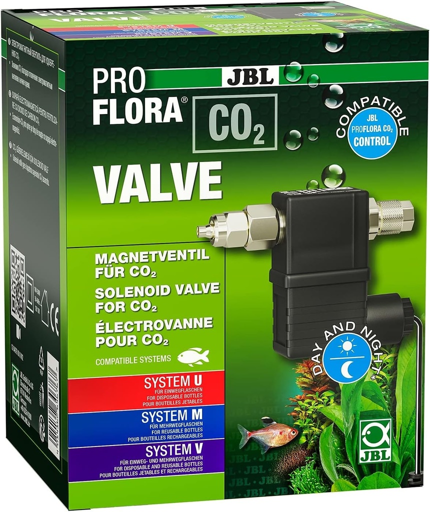 VALVA CO2 JBL PROFLORA, electrovalva pentru adaugare de CO2, silentioasa