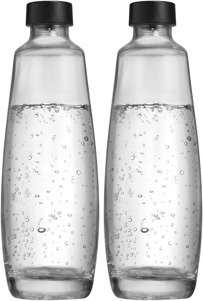 Sodastream, Bipack 2 Bottiglie di Vetro da 1L compatibil SOLO cu gasatore Sodastream Duo